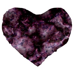 Alien Dna Purple Large 19  Premium Heart Shape Cushions