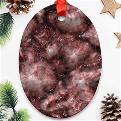 Alien Dna Red Ornament (oval) 