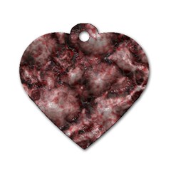 Alien Dna Red Dog Tag Heart (two Sides) by ImpressiveMoments