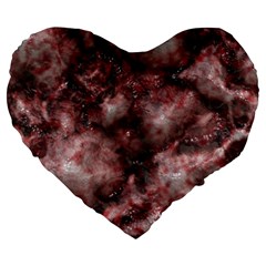 Alien Dna Red Large 19  Premium Heart Shape Cushions