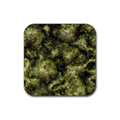 Alien Dna Green Rubber Coaster (square)  by ImpressiveMoments