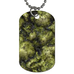 Alien Dna Green Dog Tag (one Side)