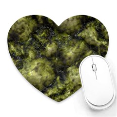 Alien Dna Green Heart Mousepads