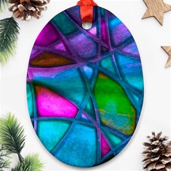 Imposant Abstract Teal Ornament (oval)  by ImpressiveMoments