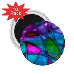 Imposant Abstract Teal 2 25  Magnets (10 Pack) 