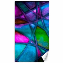 Imposant Abstract Teal Canvas 40  X 72  