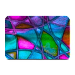 Imposant Abstract Teal Plate Mats