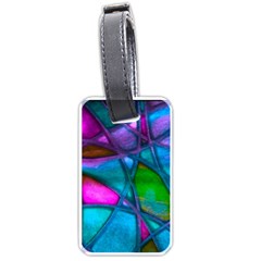 Imposant Abstract Teal Luggage Tags (one Side)  by ImpressiveMoments