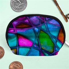 Imposant Abstract Teal Accessory Pouches (medium) 