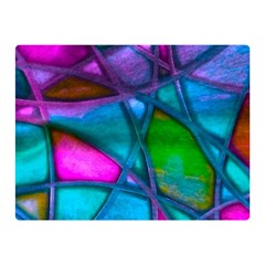 Imposant Abstract Teal Double Sided Flano Blanket (mini) 