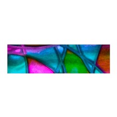 Imposant Abstract Teal Satin Scarf (oblong)