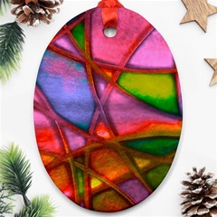 Imposant Abstract Red Ornament (Oval) 