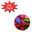 Imposant Abstract Red 1  Mini Magnets (100 pack)  Front