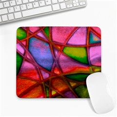 Imposant Abstract Red Large Mousepads