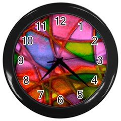 Imposant Abstract Red Wall Clocks (black)