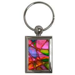 Imposant Abstract Red Key Chains (rectangle) 