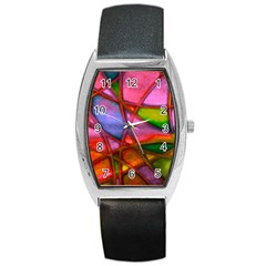 Imposant Abstract Red Barrel Metal Watches