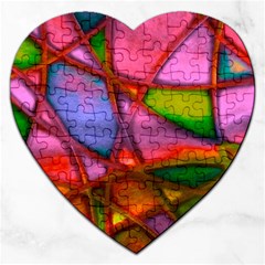 Imposant Abstract Red Jigsaw Puzzle (Heart)