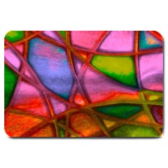 Imposant Abstract Red Large Doormat  by ImpressiveMoments