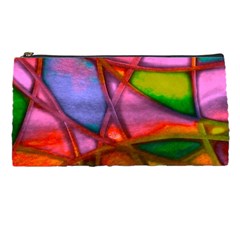 Imposant Abstract Red Pencil Cases