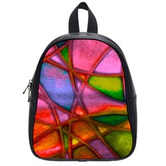 Imposant Abstract Red School Bags (Small) 