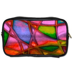 Imposant Abstract Red Toiletries Bags