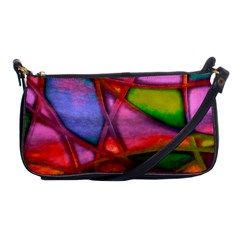 Imposant Abstract Red Shoulder Clutch Bags