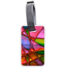 Imposant Abstract Red Luggage Tags (one Side) 