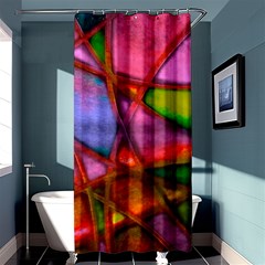 Imposant Abstract Red Shower Curtain 36  X 72  (stall) 