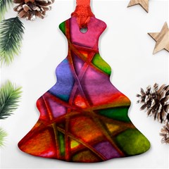 Imposant Abstract Red Christmas Tree Ornament (2 Sides)