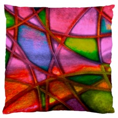 Imposant Abstract Red Large Cushion Cases (two Sides) 