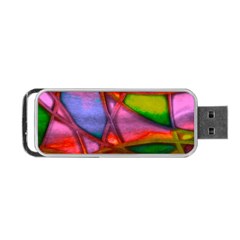 Imposant Abstract Red Portable Usb Flash (one Side)