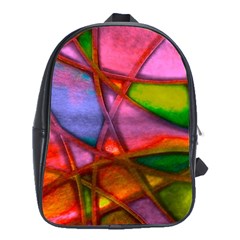 Imposant Abstract Red School Bags (XL) 