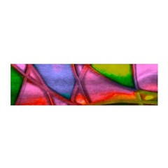 Imposant Abstract Red Satin Scarf (oblong)