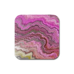 Keep Calm Pink Rubber Square Coaster (4 Pack) 