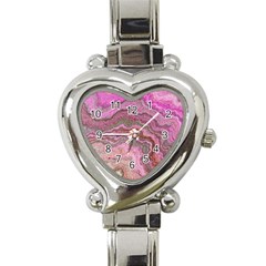 Keep Calm Pink Heart Italian Charm Watch