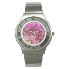 Keep Calm Pink Stainless Steel Watches