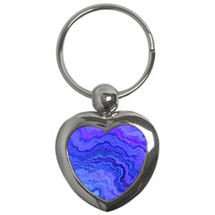 Keep Calm Blue Key Chains (heart)  by ImpressiveMoments