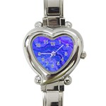 Keep Calm Blue Heart Italian Charm Watch Front