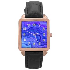 Keep Calm Blue Rose Gold Watches