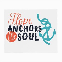 Hope Anchors The Soul Nautical Quote Small Glasses Cloth (2-side) by CraftyLittleNodes