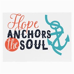 Hope Anchors The Soul Nautical Quote Large Glasses Cloth by CraftyLittleNodes