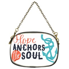 Hope Anchors The Soul Nautical Quote Chain Purses (one Side)  by CraftyLittleNodes