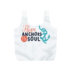 Hope Anchors The Soul Nautical Quote Full Print Recycle Bags (s) 