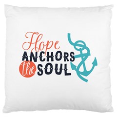 Hope Anchors The Soul Nautical Quote Standard Flano Cushion Cases (one Side) 