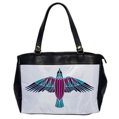 Stained Glass Bird Illustration  Office Handbags