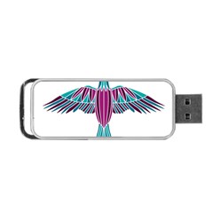 Stained Glass Bird Illustration  Portable Usb Flash (two Sides) by carocollins