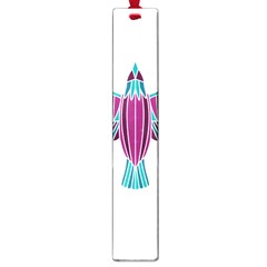 Stained Glass Bird Illustration  Large Book Marks