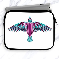 Stained Glass Bird Illustration  Apple Ipad 2/3/4 Zipper Cases