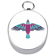 Stained Glass Bird Illustration  Silver Compasses